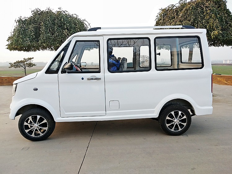 Xe bốn bánh điện người lớn đóng kín hoàn toàn xe chở hàng nhanh mới sử dụng dầu năng lượng và điện cho thuê bánh mì hộp đôi nam - Xe đạp điện xe điện độ