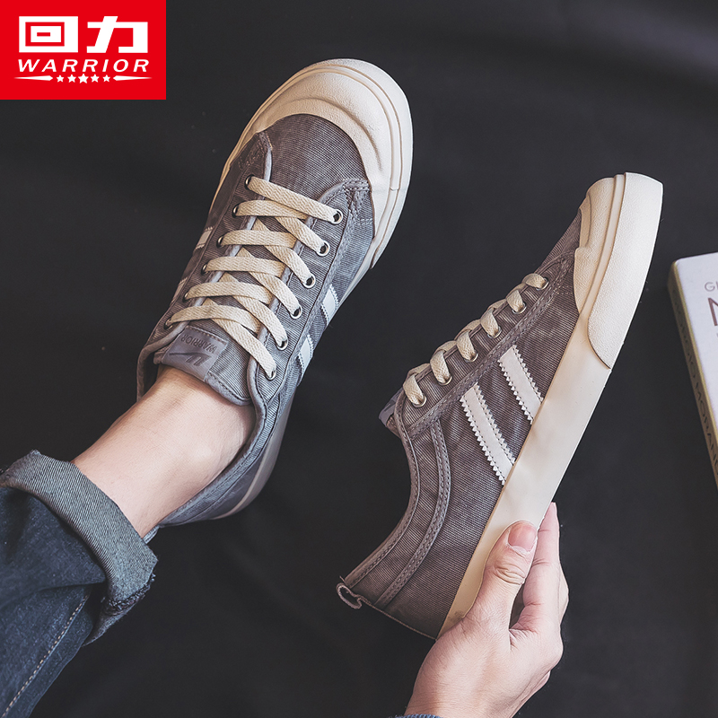 Pull back canvas shoes men's shoes trendy shoes 2022 spring and summer breathable new couples all-match net red popular sneakers