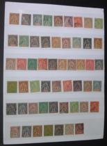 French Guiana Bay Island and other places 1892-1912 115 new and old stamps of maritime and commercial statues