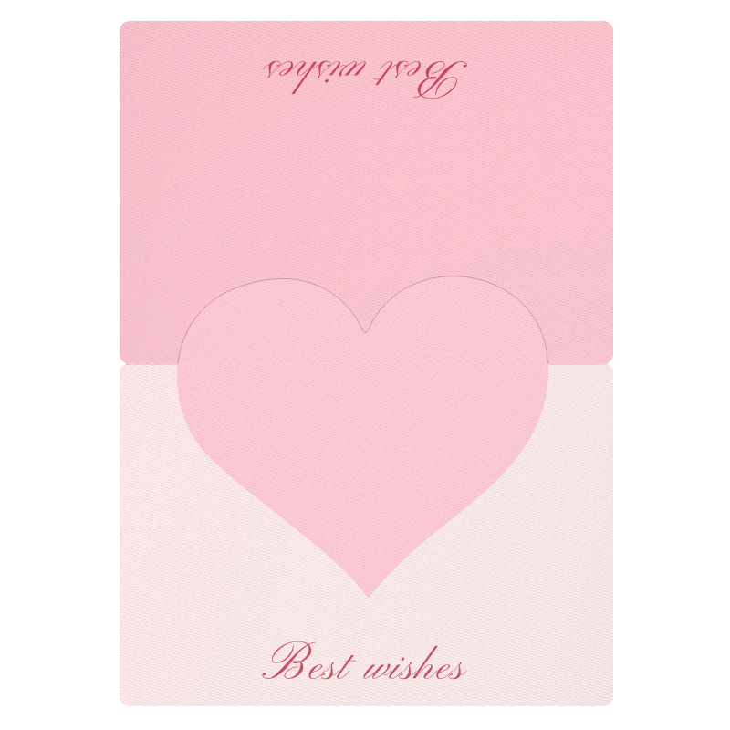 Ins style three-dimensional love greeting card blank message card