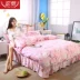 Bộ chăn ga gối cotton gồm bốn kiểu váy công chúa bằng vải cotton chăn ra gối Bộ đồ giường bốn mảnh