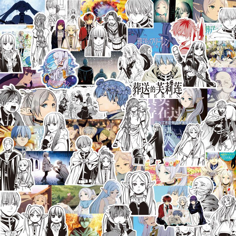 Frieren: Beyond Journey's End Stickers Himmel Pure Love Anime Cartoon Character Phone Case DIY Decals