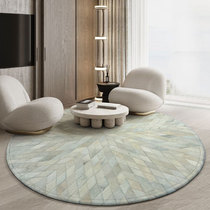 Round Small Carpet Bull Leather White Nordic Modern Minimalist Living-room Tea Table Mat Cloakroom Book Room Bedroom Bedside Blanket