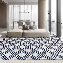 Blue Carpet Real Cow Leather Splicing Modern Light Lavish Home Living Room Sofa Tea Table Cushion Bedroom Bedside Blanket Can Scrub