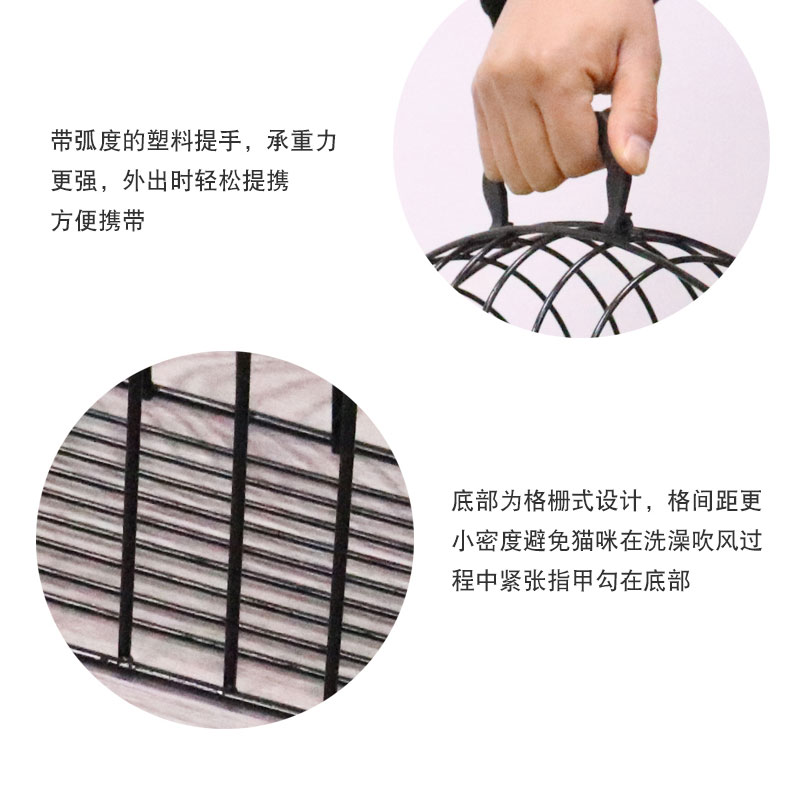 Rửa mèo lồng mèo máy sấy tóc rửa mèo tạo tác chống cắn cắn khô mèo tắm lồng lồng cố định mèo cung cấp chống lấy - Cat / Dog hàng ngày Neccessities 	bát ăn cho chó cảnh	