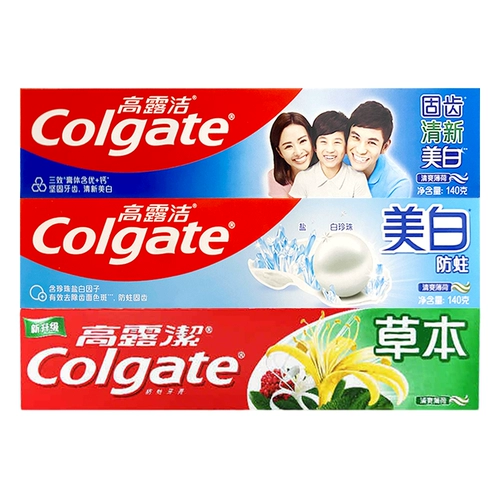 Зубная паста Colgate, супер сильный травяной эффект против моли и отбеливающий эффект, свежее дыхание, восстановление твердых зубов, семейный пакет для взрослых, аутентичная