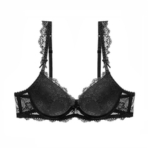 European and American sexy lace widens the flank closes the breast gathers the bra thin and thick deep V-cup underwear single piece