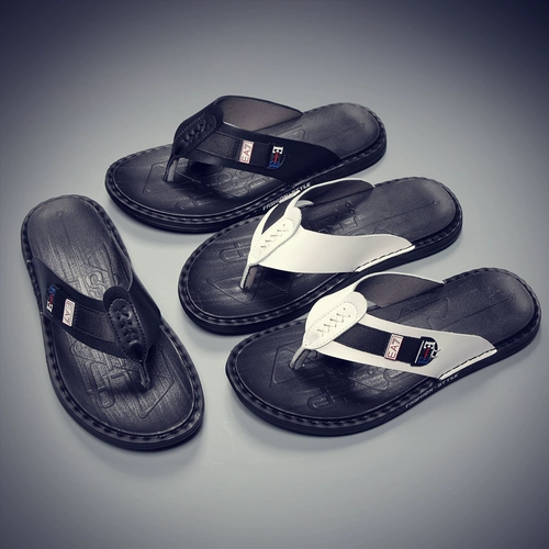 Мужские летние сланцы, нескользящие трендовые сандалии, слайдеры, тапочки, в корейском стиле, коллекция 2021