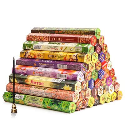 RAJ印度进口家用熏香天然檀香沉香线香藏香厕所除臭室内驱蚊香薰