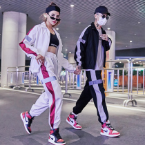 Couple outfit 2021 spring clothing niche sportswear matching suit Net infrared suit handsome shaking sound with the same clothes male