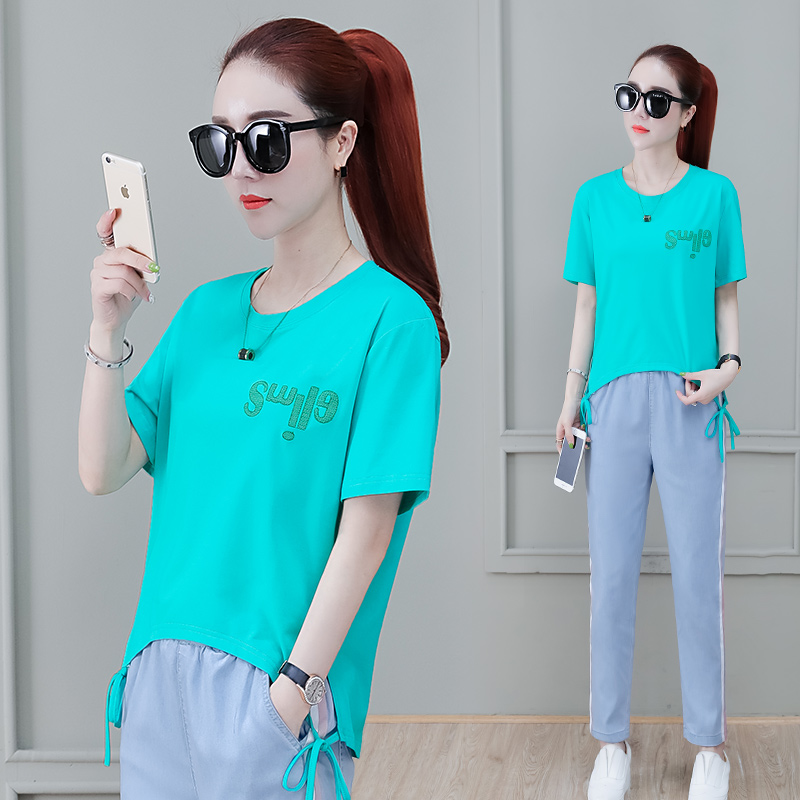 đỏ t-shirt ngắn tay ròng ins phiên bản Hàn Quốc siêu lửa 2020 mùa hè phụ nữ mới của loose-fitting nửa tay áo thun hàng đầu