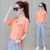 đỏ t-shirt ngắn tay ròng ins phiên bản Hàn Quốc siêu lửa 2020 mùa hè phụ nữ mới của loose-fitting nửa tay áo thun hàng đầu 