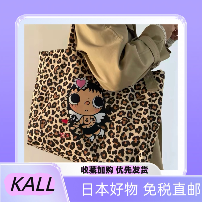 Japanese Kall Limited Edition Leopard Print Bag for Women, Korean Style Large Capacity Shoulder Tote Bag, Simple and Suitable for Commuting and Going Out Japanese Kall Limited Edition Leopard Print Bag for Women, Korean Style Large Capacity Shoulder Tote Bag, Simple and Suitable for Commuting and Going Out