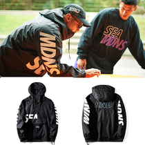 2019 New Hong Kong style Chao brand Yu Wenle same ins autumn and winter hooded youth Japanese joint windbreaker coat men