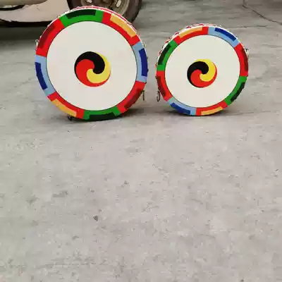 Korean drum cooking barbecue shop Bath center decoration drum decoration drum painting Ping an drum North Korean drum