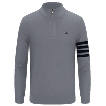 Cashmere] Navigare Italian small sailing gray half-zip sweater mens winter new knitted bottoming shirt