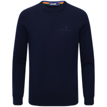 Pure wool] Navigare Italian small sailing casual round neck sweater for men winter new knitted pullover