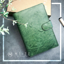 MOZE Green Sea loose-leaf multi-function hand account notepad Practical gift thickened business notebook Work notebook