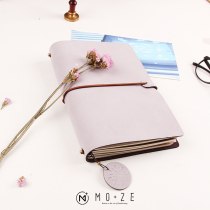  MOZE new product fog wax purple hand book Cowhide diary Hand account note book Loose-leaf tn travel records