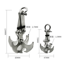 Gravity Hook Stainless Steel Survival Folding Escapement Hook Rock Heavy Claw Fly Tiger Hook