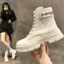 真皮马丁靴女新款爆款百搭短靴英伦风单靴