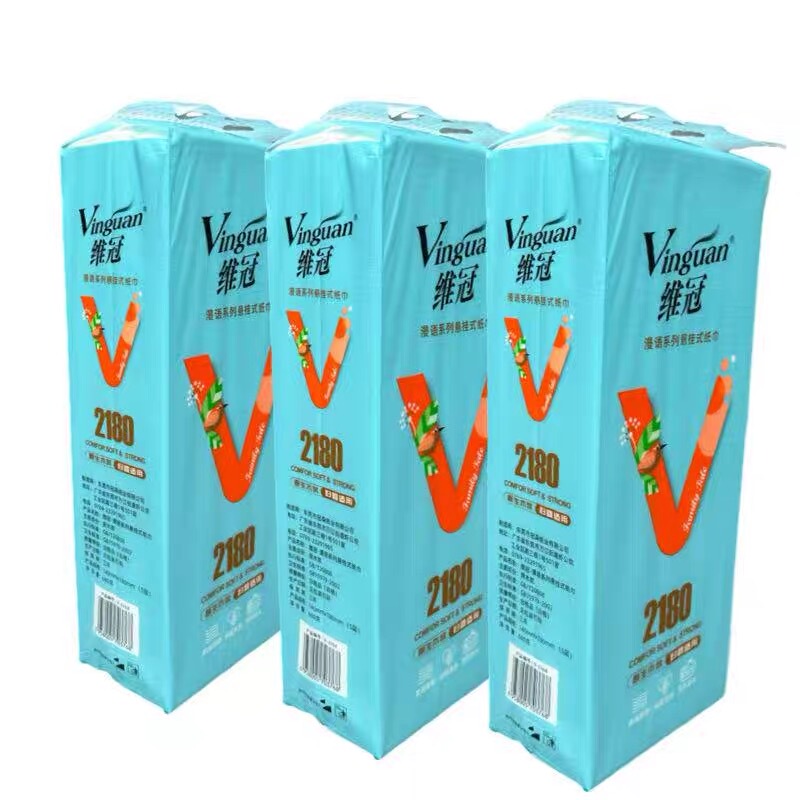 Weiguan Manyu Series Hanging Tissue Paper 2180 Original Wood Pulp 5-Ply 680G/Pack Bottom-Drawn Tissue Whole Pack of 20 Packs Weiguan Manyu Series Hanging Tissue Paper 2180 Original Wood Pulp 5-Ply 680G/Pack Bottom-Drawn Tissue Whole Pack of 20 Packs