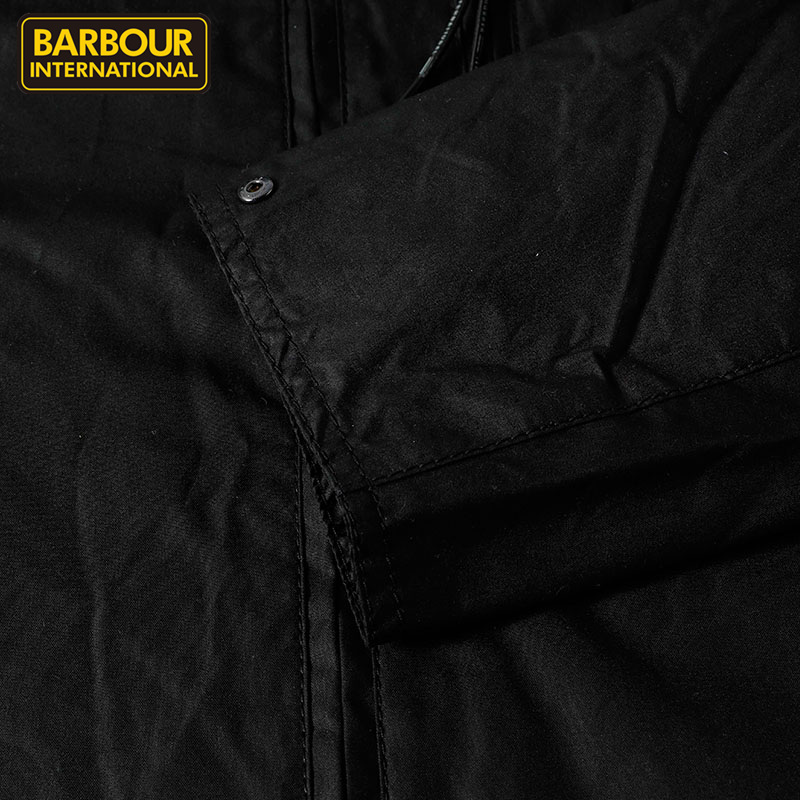 barbour international lanark waxed jacket