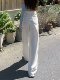 Summer Thin Three-Proof Tencel Jeans for Women, Spring and Autumn Lyocell Lightweight Wide-Leg Drapey High-End White Pants