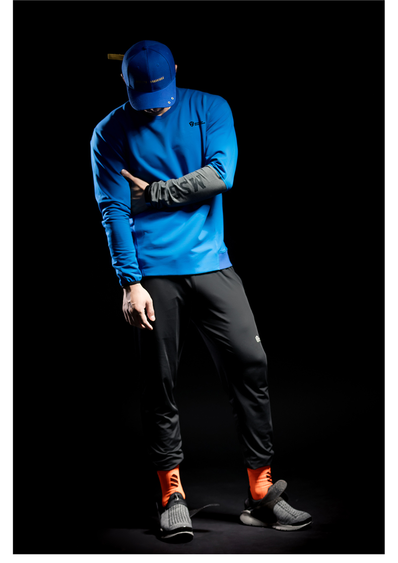 Monster Guardians Warrior Series Mùa xuân Thể thao Tương lai Blue Stitching Áo thể dục cao cổ - Thể thao lông cừu / jumper áo hoodie gucci