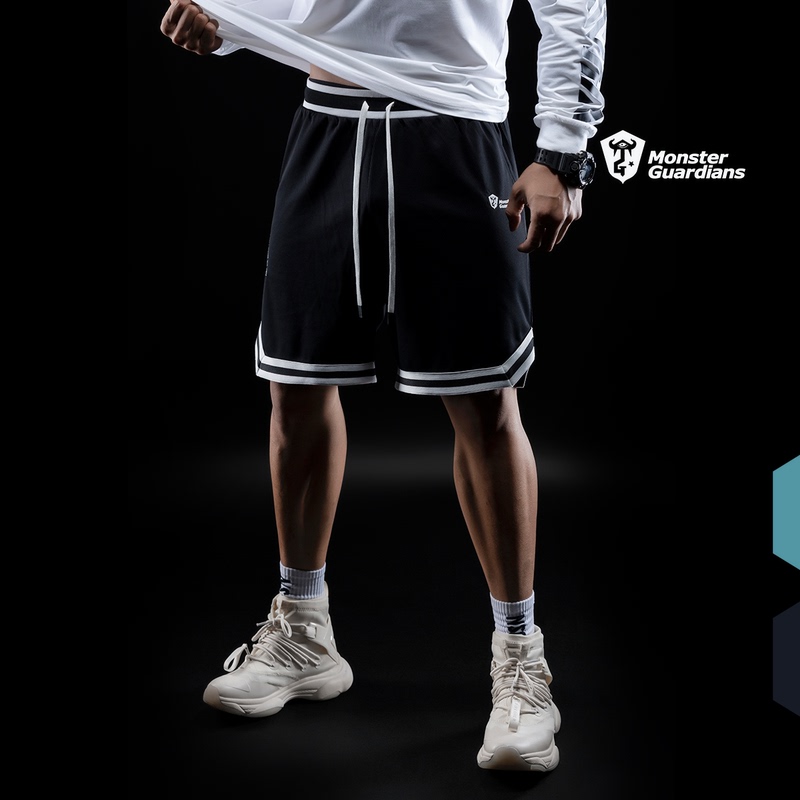 Monster Guardians Summer Men's Basketball Loose Casual Sports Shorts High-Elastic Fitness Shorts