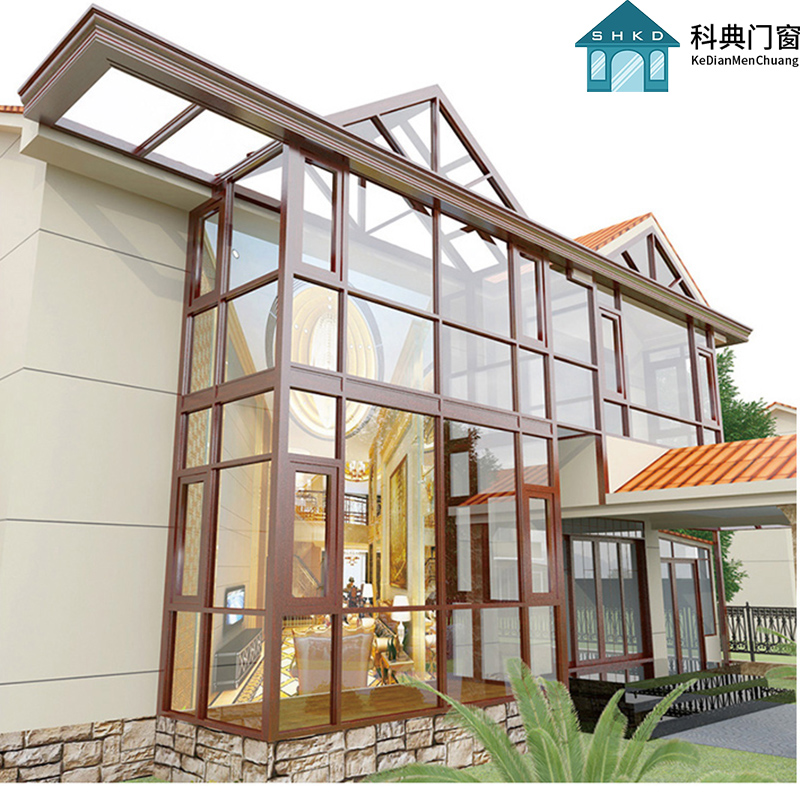 Xi'an custom soundproof windows Custom aluminum alloy doors and windows Balcony windows Greenhouse villa doors and windows Aluminum wood doors and windows