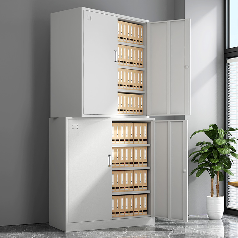 File cabinet iron cabinet File cabinet certificate cabinet Steel thickened low cabinet Data cabinet through double section office cabinet