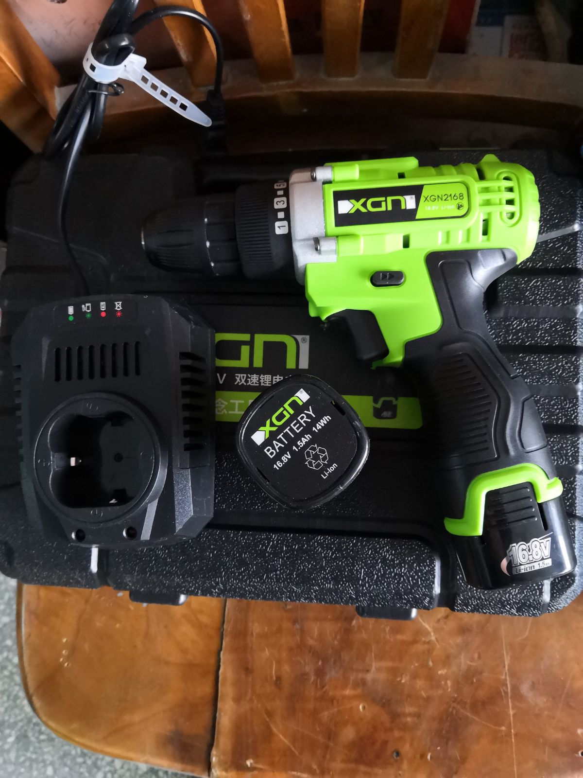 New concept 16 8V lithium drill XGN lithium battery rechargeable drill Electric screwdriver flashlight drill electric screwdriver