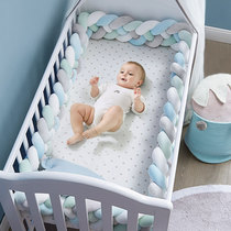 ins Nordic crib bed enclosure newborn baby breathable soft bag cloth art children bb bed splicing bed crashworthy linen