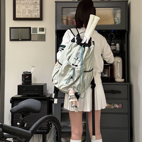 Альпинистский спортивный рюкзак подходит для пеших прогулок для путешествий для бадминтона подходит для мужчин и женщин, на шнурках, подходит для студента