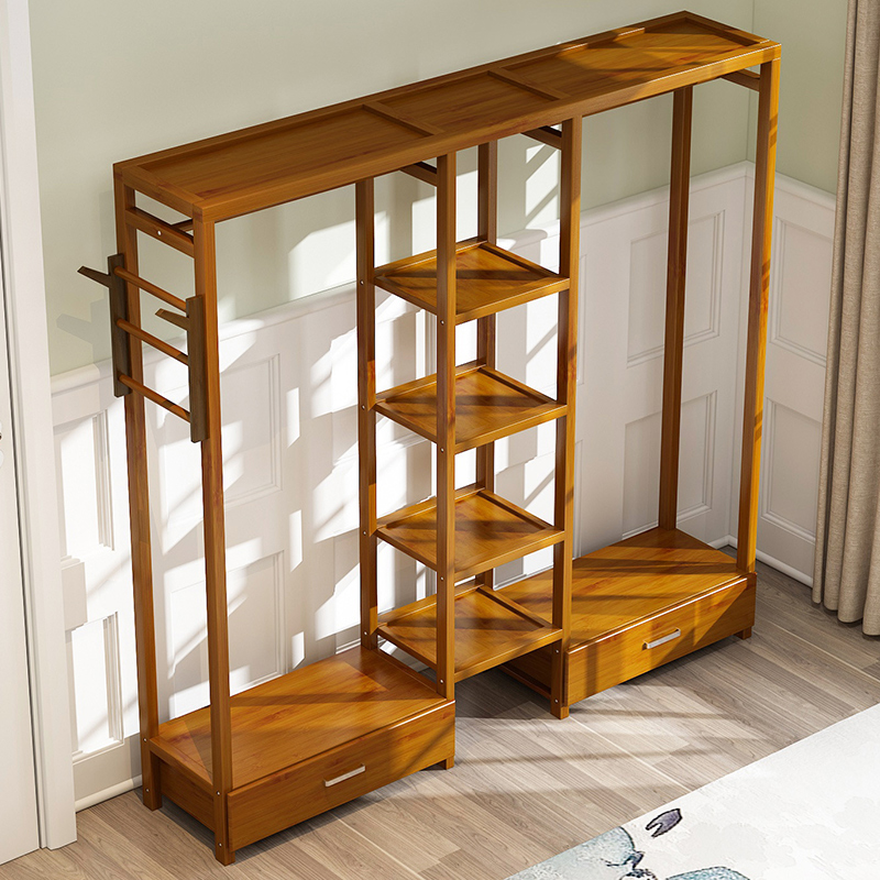 Cloakhat shelf floor minimalist modern home bedroom accommodating rental housing Multi-function Dormitory Hanging Clothes Rack