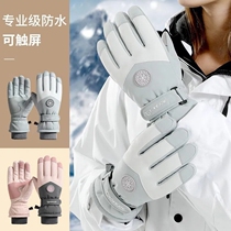 Motorcycle winter cycling gloves male waterproof locomotive gloves female electric bicycle gloves plus wind resistance