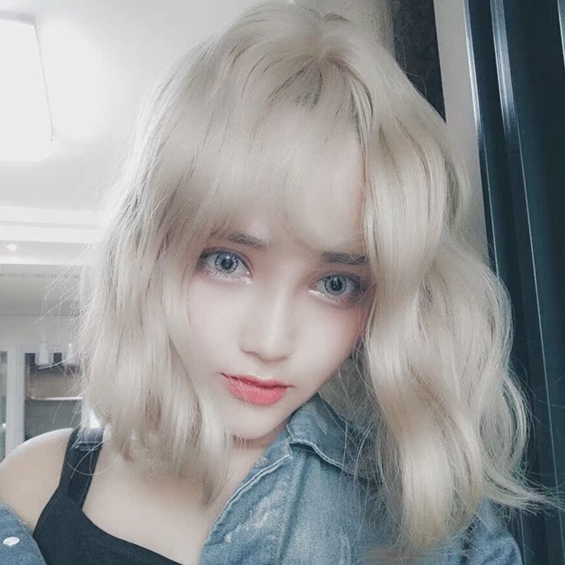 网红同款假发女短发短卷发中长卷发玉米烫蛋蛋卷头齐肩中长发假发