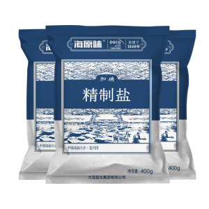 【400g*6包仅9.9】海湾加碘食用盐