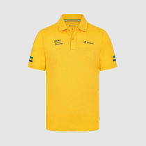 F1 driver Ayrton Senna senna striped polo shirt