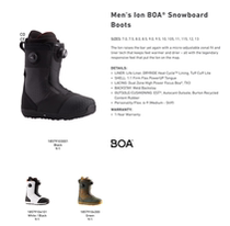 2122 new spot Burton Burton burton male veneer ski shoes BOA draw corset