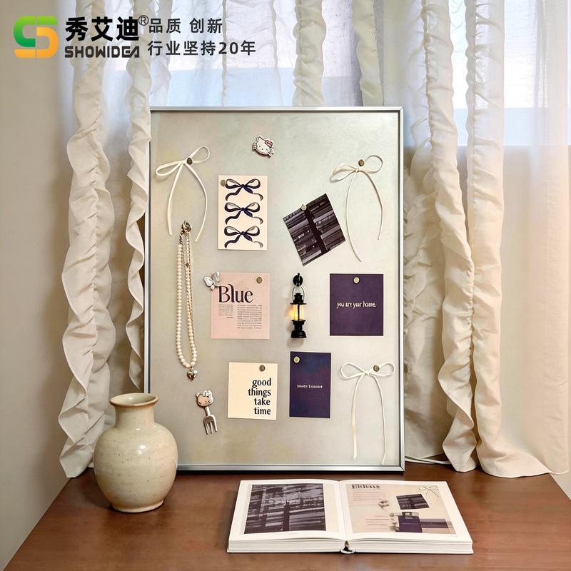 Xiu Aidi Magnetic Stainless Steel Color-Coated Board Creative Photo Frame Display Board Minimalist Inspiration Board Photo Wall