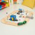 Trẻ em bằng gỗ kéo mas đường ray xe lửa nhỏ đặt khối tương thích với IKEA gạo thỏ đường sắt xe đồ chơi cậu bé 6 - Đồ chơi điều khiển từ xa đồ chơi cho bé Đồ chơi điều khiển từ xa