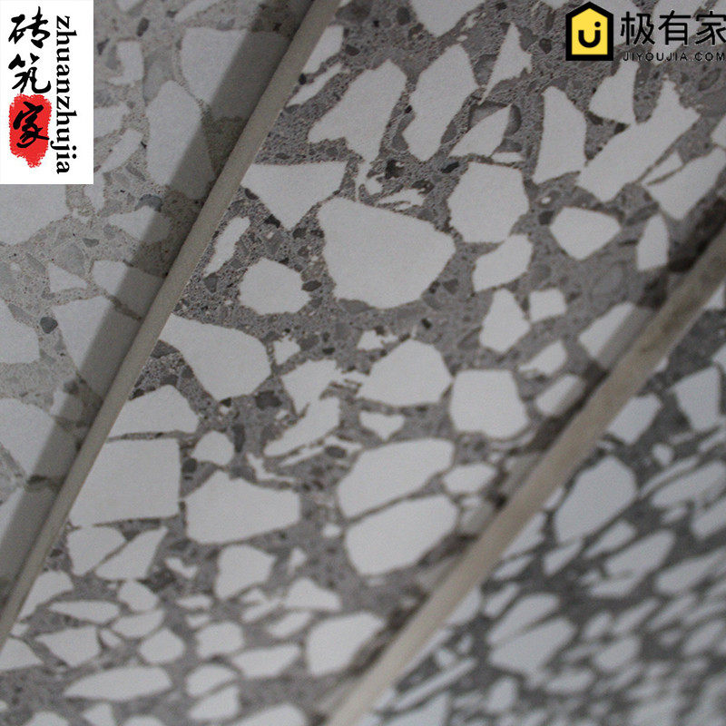 Nordic retro industrial style of anti - slip - resistant chamber floor tiles 600 tile gray balcony