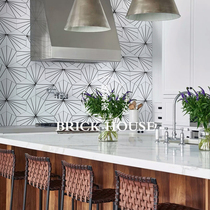 Nordic Ray hexagonal brick kitchen bathroom wall bathroom balcony porch green gray ground hexagonal tile