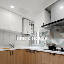 Nordic fresh green geometric small tiles 200x200 bathroom wall kitchen bathroom floor 300 non-slip tile