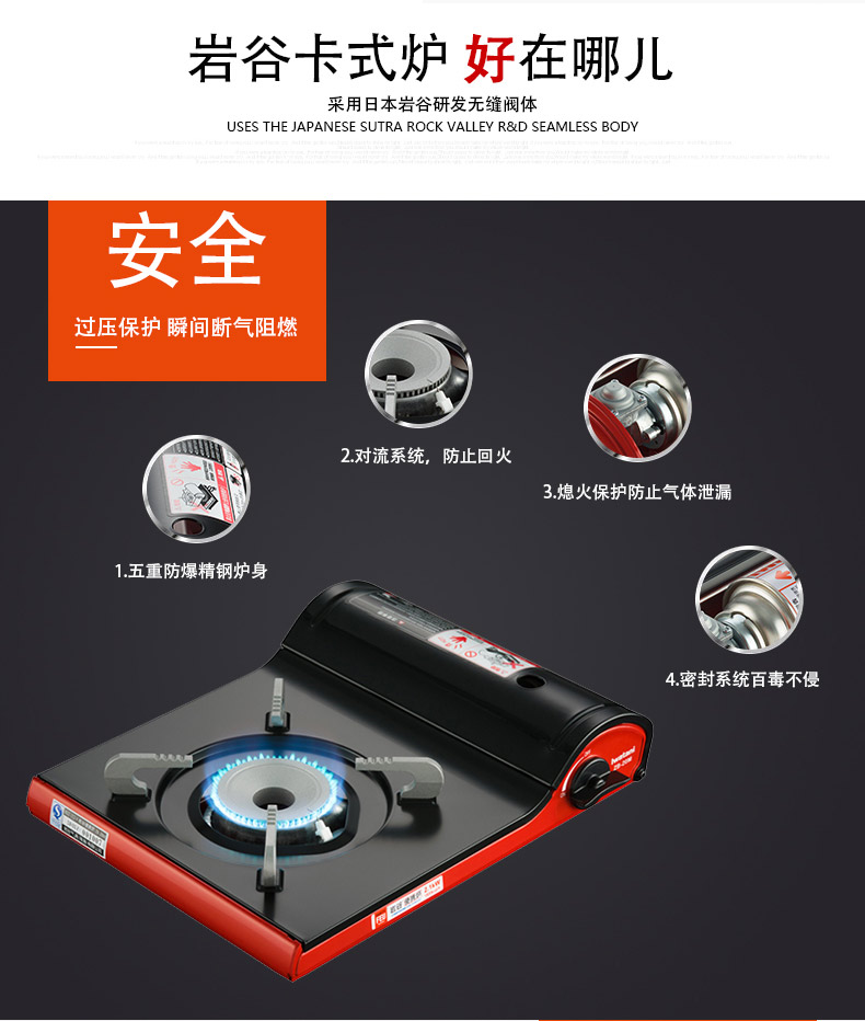 Lò nướng di động Iwatani ZB-20M thẻ ngoài trời lò từ bếp gas hoang bếp gas - Bếp lò / bộ đồ ăn / đồ nướng dã ngoại bếp nướng ngoài trời nhập khẩu