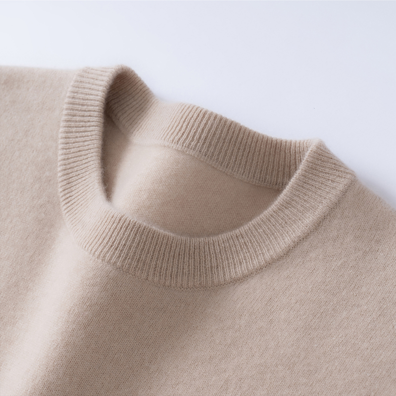 Little Baby 100% Pure Cashmere Sweater Men's Round Neck Business Casual Pullover Snow Lotus Autumn and Winter Cashmere Sweater Large Size Sweater