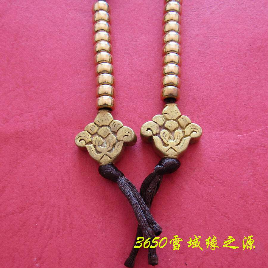 Nepalese version of Tibetan pure brass non-fading counter counter auspicious Ruyibao large full 5 sets
