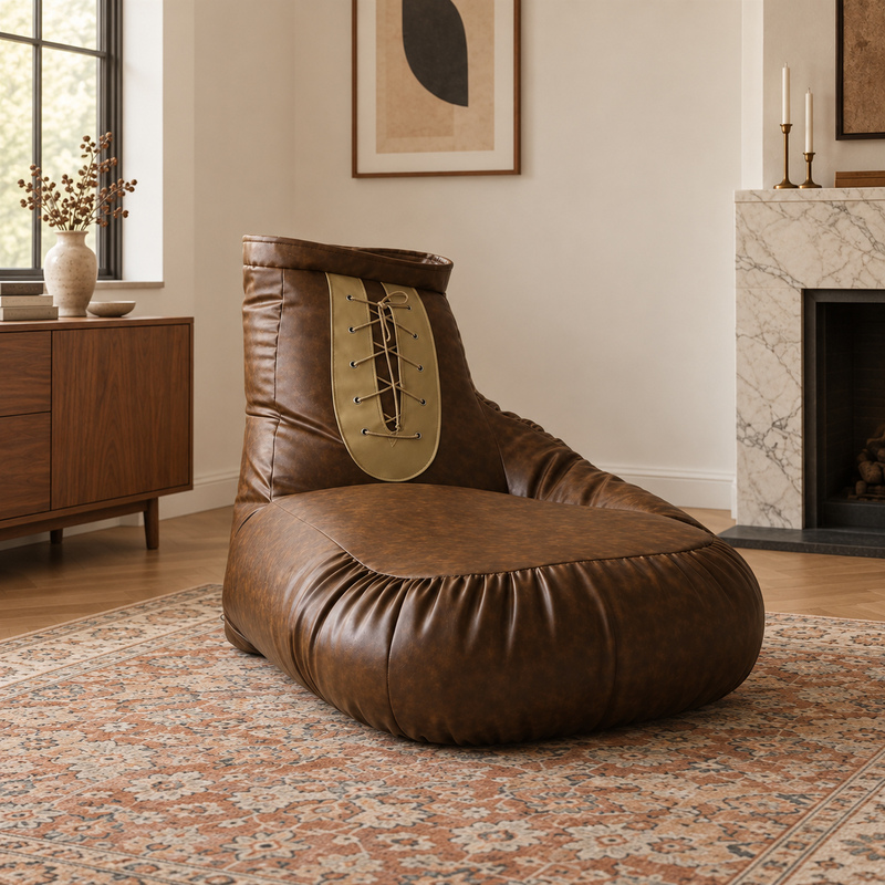 Boxing Glove Sofa, Lazy Sofa, Living Room Retro Single Designer Sofa, Model House Villa Recliner Boxing Glove Sofa, Lazy Sofa, Living Room Retro Single Designer Sofa, Model House Villa Recliner